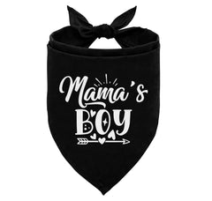 "Mama's Boy" Dog Bandana | Funny Flannel Triangle Scarf for Small, Medium & Large Dogs - Fun Stuff Gift Shop