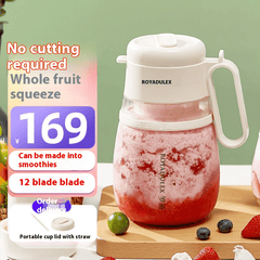 Portable USB Rechargeable Juicer | 1.5L | 200W | Cherry White & Sunset Purple - Fun Stuff Gift Shop