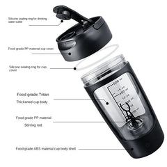 Electric Portable Protein Powder Shaker Bottle