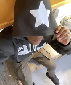 Star Printed Zip Up Hoodies - Fun Stuff Gift Shop