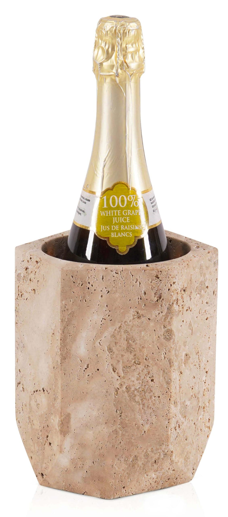 Handmade Travertine Wine Bottle Cooler | 6.5
