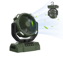 3-in-1 Camping Fan with LED Light & Power Bank – Portable Rechargeable Outdoor Fan (10,000mAh / 20,000mAh, Quiet, Adjustable) - Fun Stuff Gift Shop