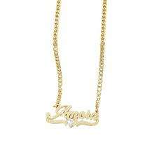 Personalized DIY Name Necklace with Heart Birthstone - Fun Stuff Gift Shop
