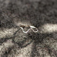 Water Wave Silver Ring in Fashion Design - Fun Stuff Gift Shop