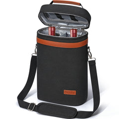 2 Bottle Insulated Wine Tote Bag | Leakproof Cooler Carrier for Travel & Gifting - Fun Stuff Gift Shop
