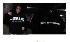 Jesus Hoodie | Light of the World Christian Pullover Sweatshirt