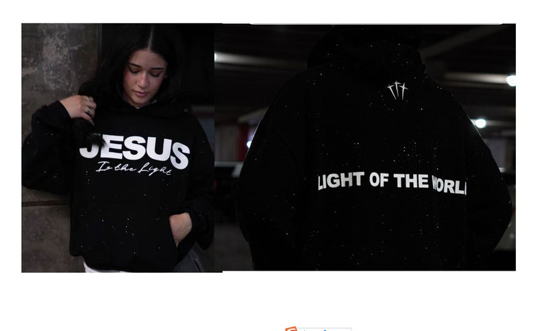 Jesus Hoodie | Light of the World Christian Pullover Sweatshirt