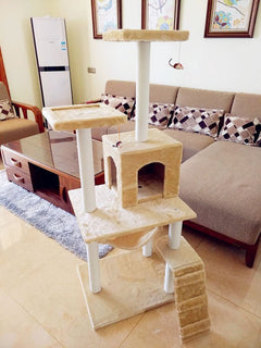 Cat Tree with Scratching Post & Climbing Frame | Multi-Color Cat Tower - Fun Stuff Gift Shop