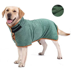 Pet Bath Robe Towel for Dogs & Cats | Quick-Dry Microfiber Wrap in 6 Colors & 5 Sizes - Fun Stuff Gift Shop