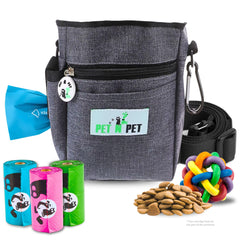 Dog Treat Training Pouch | Hands-Free with Waste Bag Dispenser | 3 Wear Options - Fun Stuff Gift Shop