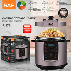 6L Electric Pressure Cooker & Rice Cooker | Non-Stick | 24H Keep Warm - Fun Stuff Gift Shop