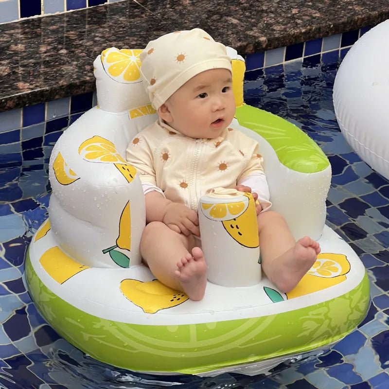Portable Inflatable Baby Chair | Dining & Bath Seat for Ages 6–24 Months | 9 Designs - Fun Stuff Gift Shop
