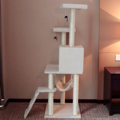 Cat Tree with Scratching Post & Climbing Frame | Multi-Color Cat Tower - Fun Stuff Gift Shop