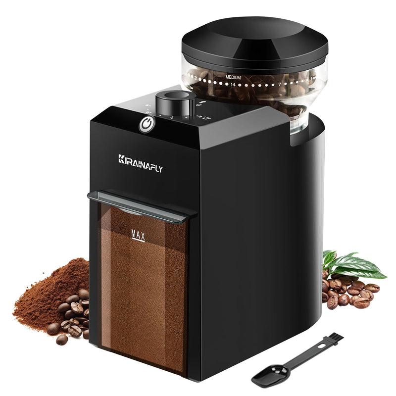 Electric Burr Coffee Grinder – 28 Grind Settings, 2–12 Cups