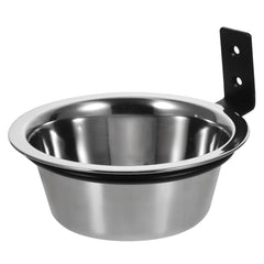 Stainless Steel Hanging Dog Bowl | Wall-Mounted Cage Bowl for Dogs & Cats - Fun Stuff Gift Shop
