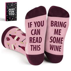 Wine Lover Socks for Women | Funny Wine-Themed Gift Set in Premium Gift Box - Fun Stuff Gift Shop