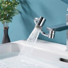 1080° Rotatable Faucet Extender – Flexible Sink Sprayer Aerator for Kitchen & Bathroom | Multi-Mode, Tool-Free Install