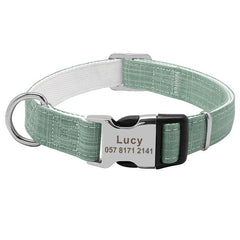 Custom Dog Collar with Tag | Personalized Pet Collar in 3 Colors & 3 Sizes - Fun Stuff Gift Shop