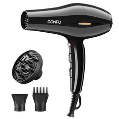 CONFU Hair Dryer Professional Ionic Salon Blow Dryer with Diffuser for Women and Men 5X Fast Drying Powerful and Quiet Hair Blow Dryer for Fast & Easy Styling (1875 Watts) - Fun Stuff Gift Shop