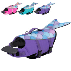Mermaid Dog Life Jacket | Reflective High-Buoyancy Swim Vest | Small to Large Dogs - Fun Stuff Gift Shop