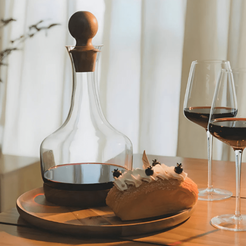Wine Decanter Set | Elegant Glass Decanter for Red Wine with Glasses - Fun Stuff Gift Shop