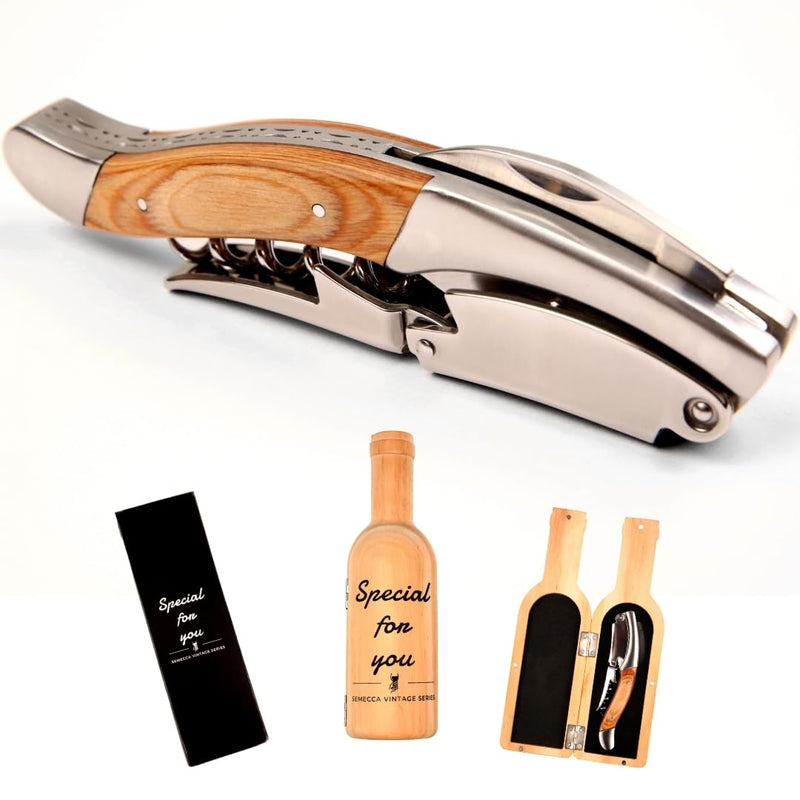 Waiter's Corkscrew Wine Opener | Rosewood Handle & Wooden Gift Box - Fun Stuff Gift Shop