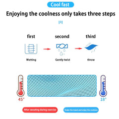 Cooling Towel Quick-Dry Microfiber Sports Cooling Towel for Gym, Running, Workout & Outdoor Fitness