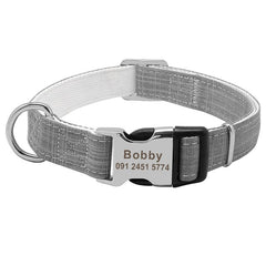 Custom Dog Collar with Tag | Personalized Pet Collar in 3 Colors & 3 Sizes - Fun Stuff Gift Shop