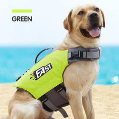 Reflective Dog Life Jacket | High-Visibility Swim Vest | S-XL | Green or Orange - Fun Stuff Gift Shop