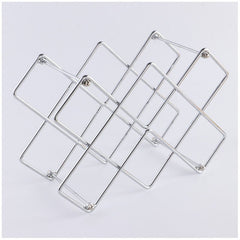Metal Honeycomb Wine Rack | Iron Art Wine Bottle Holder in 3 Colors - Fun Stuff Gift Shop