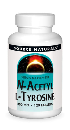 Source Naturals N-Acetyl L-Tyrosine – 120 Tablets | Cognitive & Mood Support - Fun Stuff Gift Shop