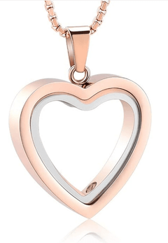 Heartfelt Remembrance: Stainless Steel Heart-Shaped Cremation Pendant - Fun Stuff Gift Shop
