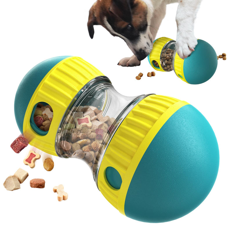 Adjustable Treat Dispensing Dog Puzzle Toy | Slow Feeder Ball for All Breeds | Blue - Fun Stuff Gift Shop