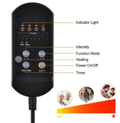 Electric Heated Massage Chair Pad with Remote & Bluetooth - Fun Stuff Gift Shop
