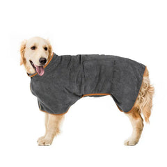 Pet Bath Robe Towel for Dogs & Cats | Quick-Dry Microfiber Wrap in 6 Colors & 5 Sizes - Fun Stuff Gift Shop