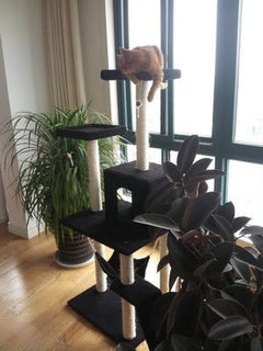 Cat Tree with Scratching Post & Climbing Frame | Multi-Color Cat Tower - Fun Stuff Gift Shop