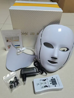 LED Light Therapy Facial Mask | 7-Color LED Skincare Mask for Brighter, Healthier-Looking Skin