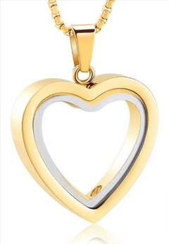 Heartfelt Remembrance: Stainless Steel Heart-Shaped Cremation Pendant - Fun Stuff Gift Shop