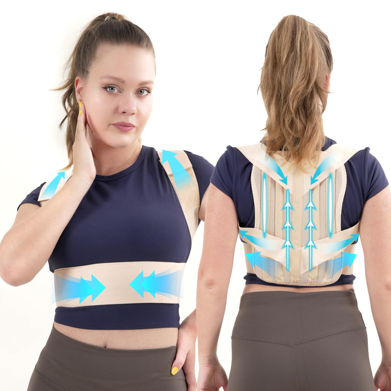 Posture Corrector Back Brace | Adjustable Upper Back Support for Men & Women - Fun Stuff Gift Shop