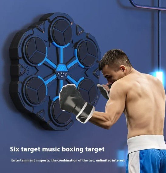 Interactive Boxing Target Machine | Bluetooth Music & LED Lights | Home Fitness Trainer - Fun Stuff Gift Shop
