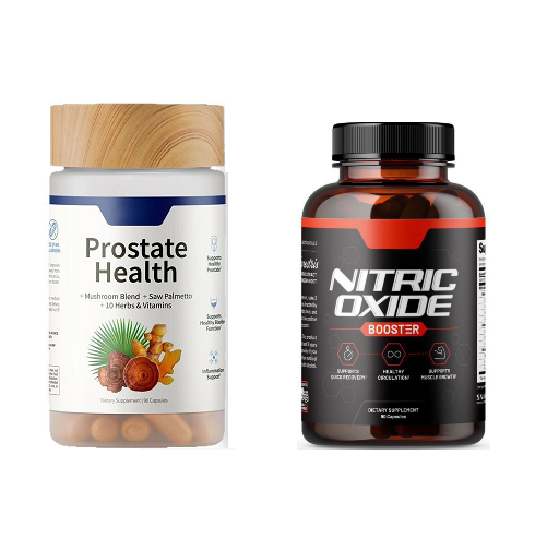 Nitric Oxide & Saw Palmetto Capsules – Daily Wellness Supplement Set