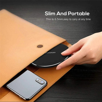 15W Fast Wireless Charger Pad | Qi Charging for iPhone 16 15 14 13 & Samsung Galaxy | USB-C