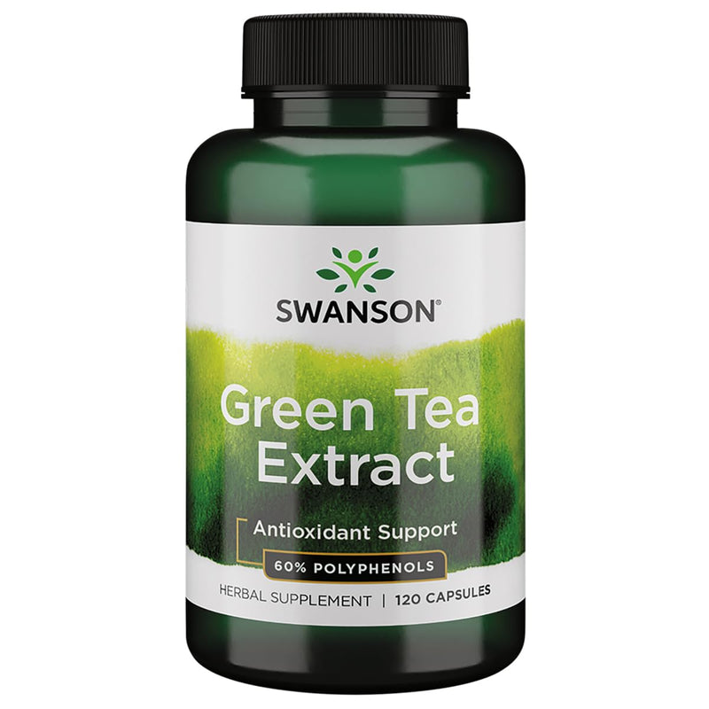 Swanson Green Tea Extract – 120 Capsules | 60% Polyphenols Antioxidant - Fun Stuff Gift Shop