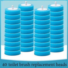 Disposable Toilet Brush with Replaceable Heads – Hygienic One-Click Bathroom Cleaning System (Ergonomic Handle & Storage Base)