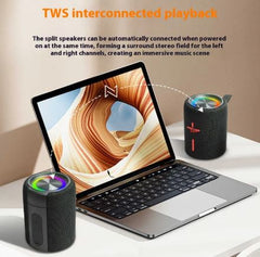 Magnetic Split Bluetooth Speaker with Subwoofer – Portable HiFi Stereo, Deep Bass, TWS Pairing, 4000mAh Battery - Fun Stuff Gift Shop