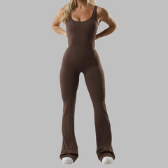 Women's Flared Jumpsuit – Elegant Wide-Leg One-Piece