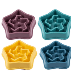 Slow Feeder Dog & Cat Bowl | Non-Slip Puzzle Bowl for Healthy Eating in 4 Colors - Fun Stuff Gift Shop