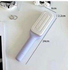4-in-1 Self-Cleaning Hair Brush – Anti-Static Massage Detangling Brush with Rotating & Retractable Design