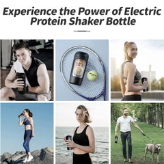 Electric Portable Protein Powder Shaker Bottle