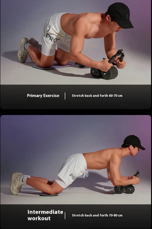 Automatic Rebound Ab Wheel | Core Trainer for Home Fitness | 5 Colors